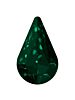 Pearshape 13x8mm Emerald