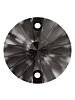 Rivoli Aufnähstrass flach 2 Loch 16mm Black Diamond