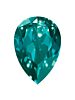 Drop 14x10mm Blue Zircon