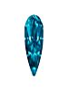 Raindrop 10x3mm Indicolite