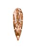 Raindrop 20x6mm Light Peach