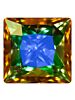 Princess Square 8mm Crystal Bermuda Blue