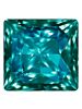 Princess Square 8mm Blue Zircon