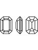 Step Cut Octagon 6x4mm, Crystal Shimmer Unfoiled