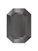 Step Cut Octagon 6x4mm Jet Hematite