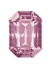 Step Cut Octagon 6x4mm Light Rose