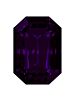 Step Cut Octagon 18x13mm Purple Velvet