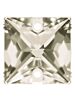 Square Aufnähstrass flach 2 Loch 12mm Crystal Satin