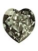 Antique Heart 5.5x5mm Black Diamond