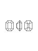 Octagon 8x4mm Crystal F