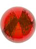 Glas Cabochon Rund 5mm red white marbled