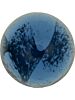 Glas Cabochon Rund 5mm blue white marbled