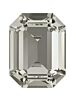 Octagon 14x10mm Crystal Silver Shade F