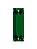 Baguette Aufnähstrass flach 2 Loch 18x6mm Emerald